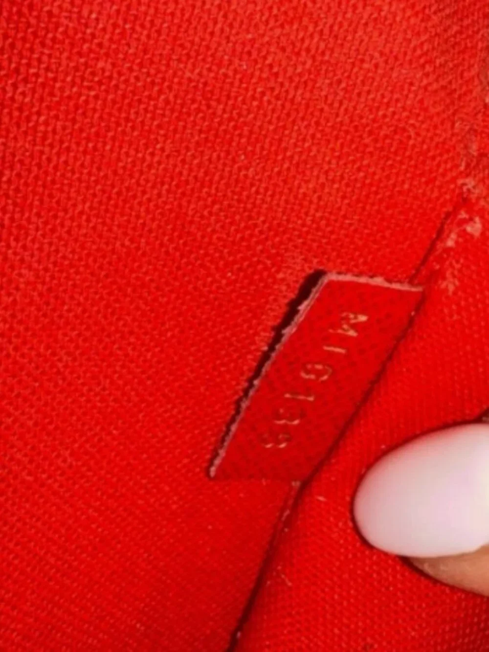 Louis Vuitton Damier Ebene Felicie with Red Wallet Insert Gold Chain Strap